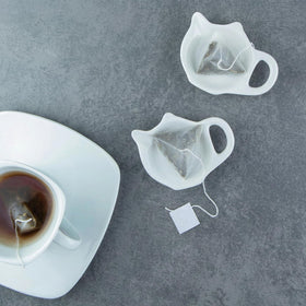 Elsjoy stackable tea bag dishes save counter space during parties.