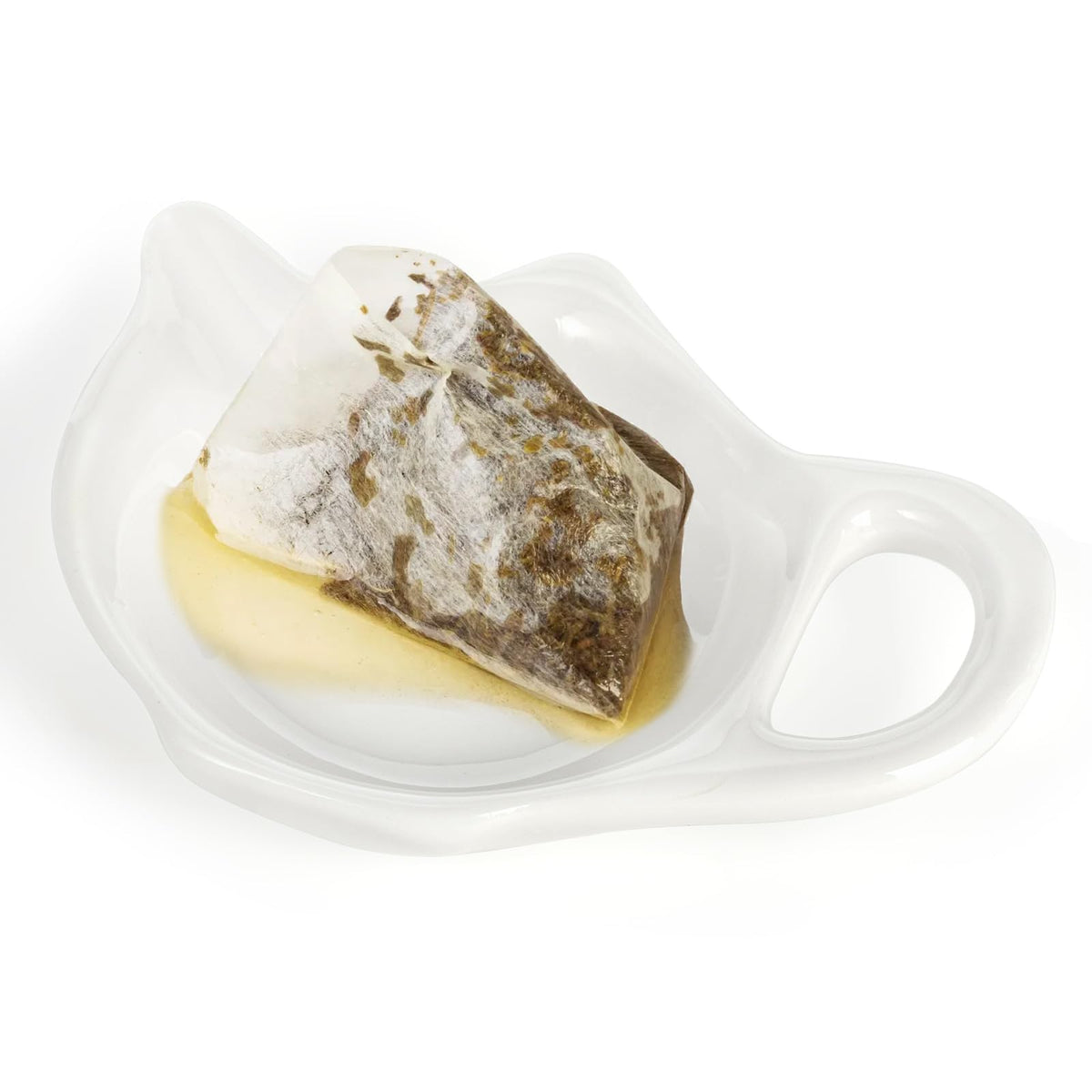 Elsjoy compact teapot-shaped coaster adds charm to any tea service.