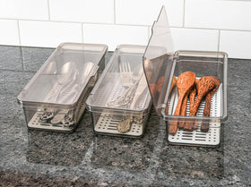 Elsjoy versatile tray suitable for kitchen, bathroom, and office organization.