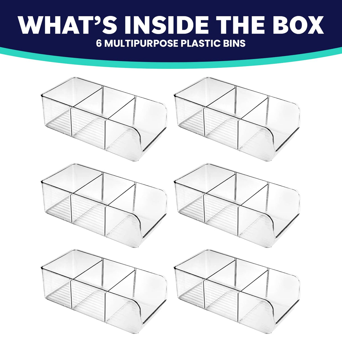 ELTOW snack organizer features removable dividers for customizable compartments.