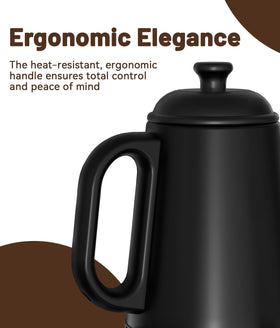 ELTRIKO gooseneck kettle BPA-free construction ensures clean taste