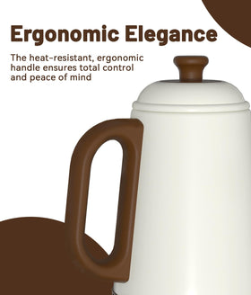 ELTRIKO Gooseneck Kettle compact design fits small kitchens well.