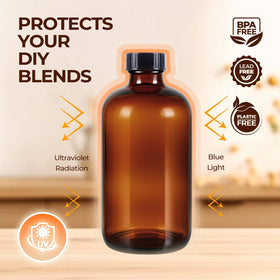 Elumeiro leak-proof cap protects contents during transport.