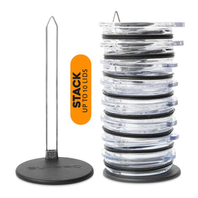 ELYPRO cabinet-friendly lid organizer fits cupboards, keeping lids upright and organized.