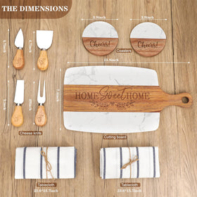 Elysirise cutting board close-up shows durable acacia wood