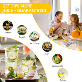 Elyssnova lemon squeezer heavy-duty construction resists rust when squeezing thick-skinned fruit.