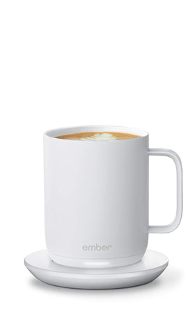 Ember Charging Coaster 2 on charging surface enables quick top-ups