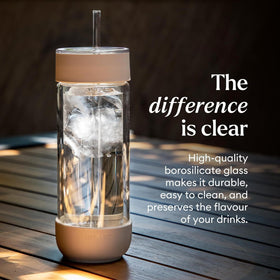 Ember Cold Tumbler 2-way lid demonstrates versatile sipping and spill protection