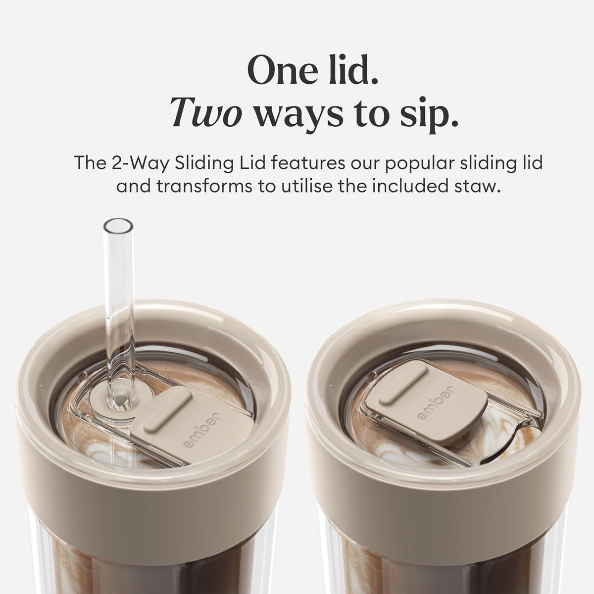 Ember Cold Tumbler condensation-free exterior reduces moisture on your hands