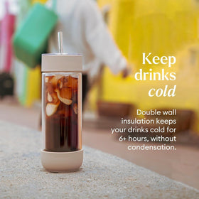 Ember Cold Tumbler side profile highlights double-wall insulation that keeps drinks cool
