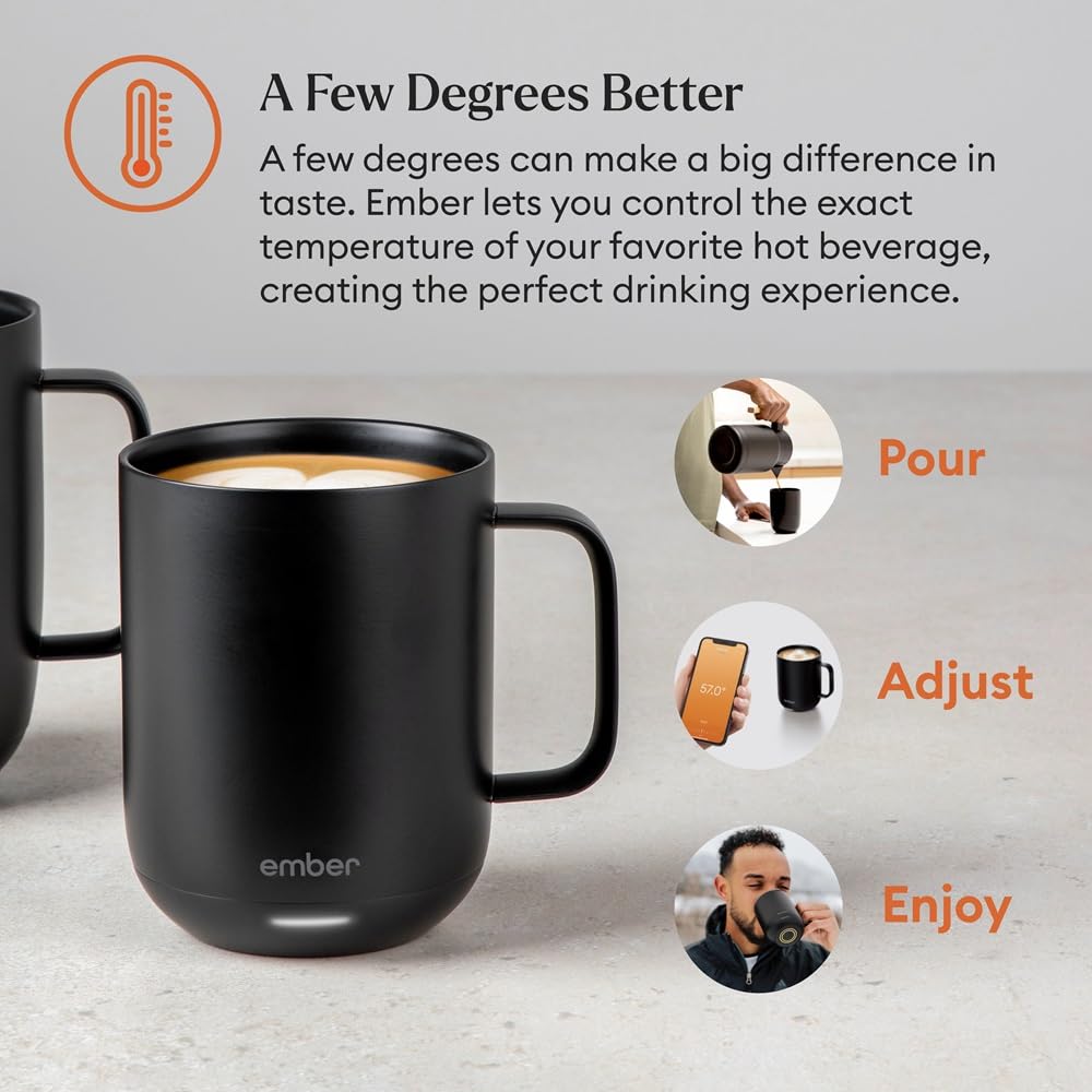 Ember Mug 2 autosleep idle feature saves energy.