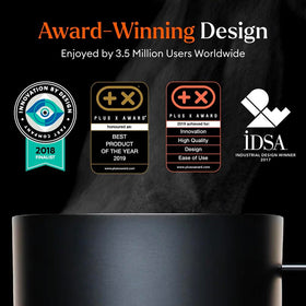 Ember Mug 2 black design complements any desk setup.