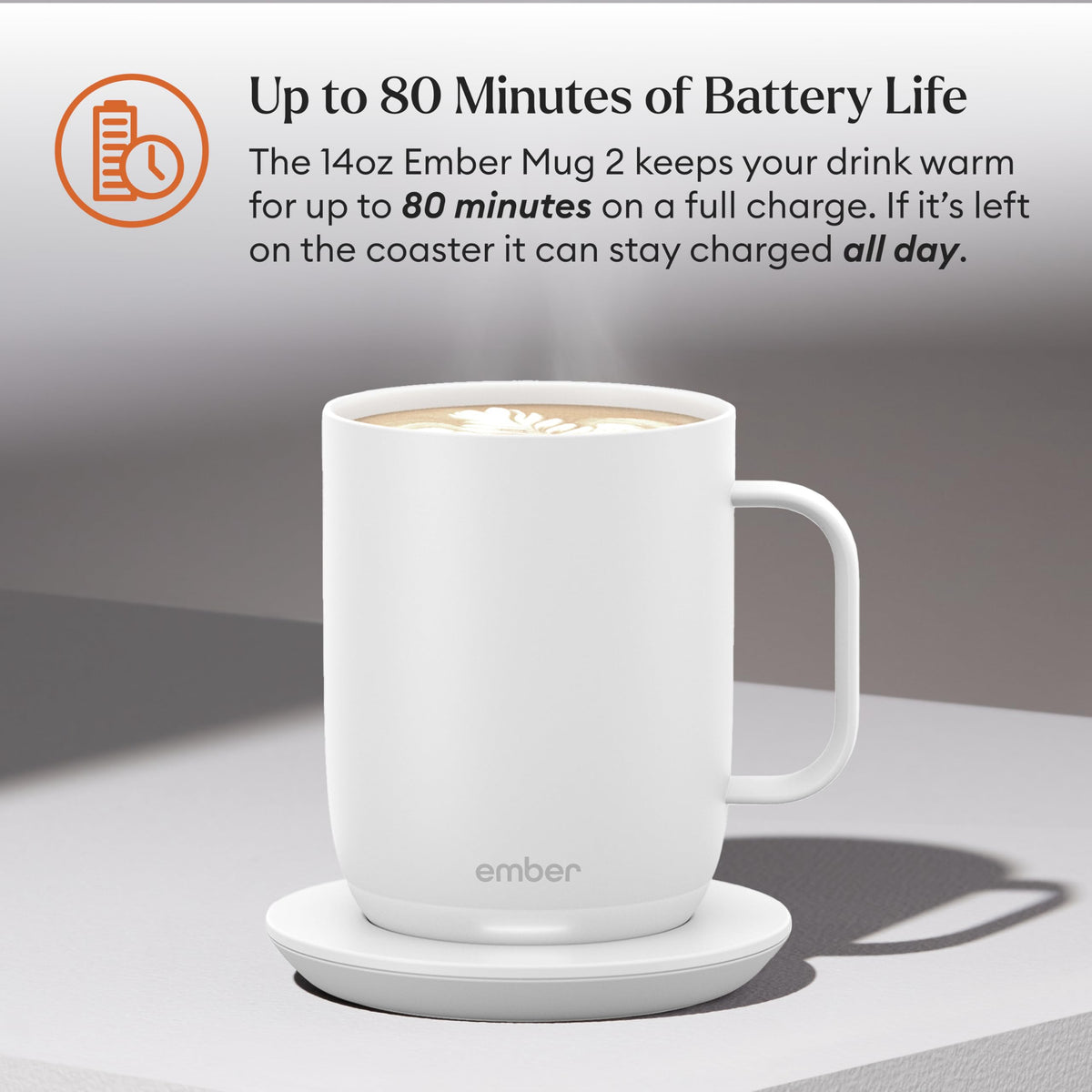 Ember Mug 2 app control screen demonstrates precise temperature settings
