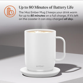Ember Mug 2 app control screen demonstrates precise temperature settings