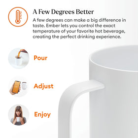 Ember Mug 2 features a hand-wash-safe surface with scratch resistance.