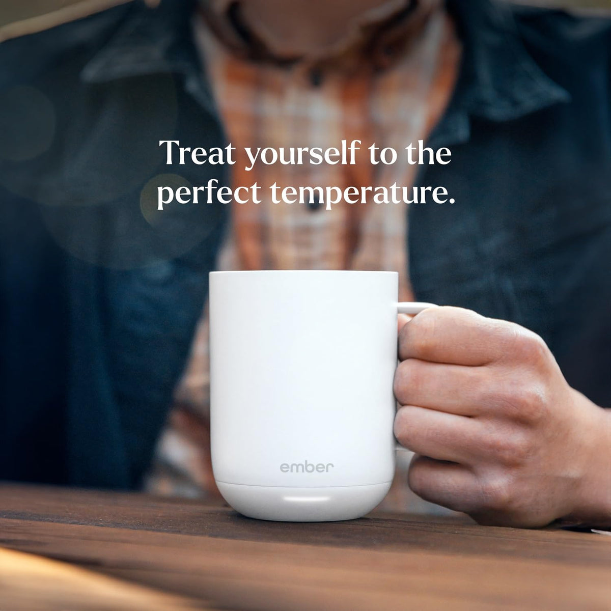 Ember Mug 2 on a desk in an office setting for daily use.