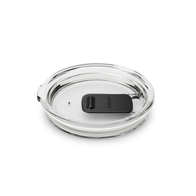 Ember sliding lid on 14 oz mug, top view highlighting splash-free seal