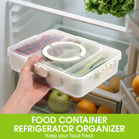EMCHI Snackle Box showing four detachable compartments for flexible portions