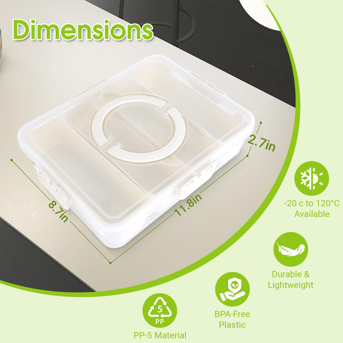 EMCHI Snackle Box fridge-safe design preserves freshness and flavors