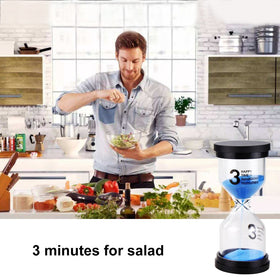 EMDMAK colorful set of six sand timers for versatile daily timing.