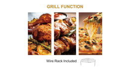 Emerson MWG1191SB built-in grill in action for crisp results