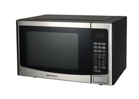 Emerson MWI1212SS push-open door for one-handed access.