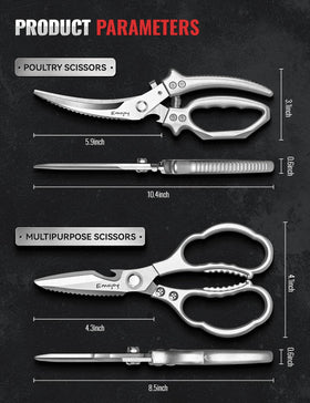 Emojoy Japanese stainless steel edge close-up showing sharp, durable blade.