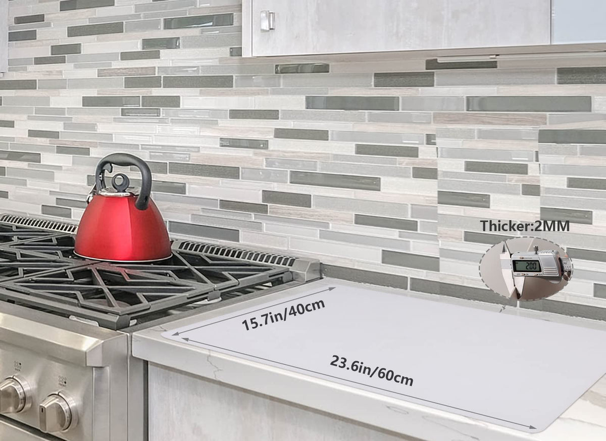 emolife extra-large silicone counter mat 23.6 by 15.7 inches provides ample workspace.