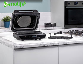 Emolife silicone mat cut to shape fits custom kitchen layouts.