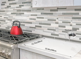 Emolife XL silicone mat laid flat under appliances to shield surfaces.