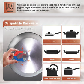 Plug-in 110V Empava stove for quick setup wherever you are