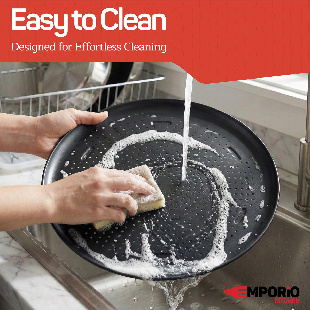 Emporio Kitchen 2-pack provides extra pans for busy pizza nights.
