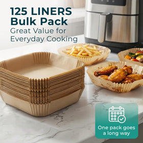 Crumb-free liner design helps maintain a tidy air fryer interior.