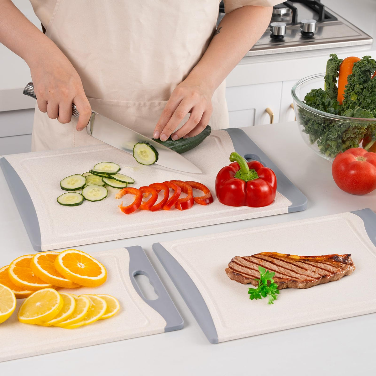 Empune cutting-board easy-storage stacks neatly for compact kitchens
