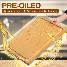 Empune board serving tray for meat and cheese.