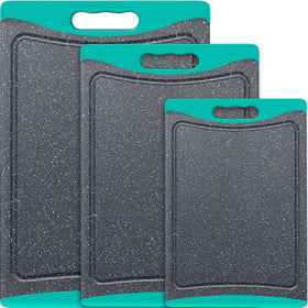 Empune turquoise extra-large cutting board ideal for large meal prep and precise chopping