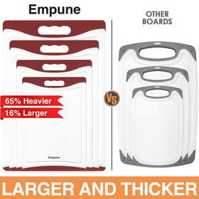 Empune extra-large cutting board with a vast surface for big chopping tasks.