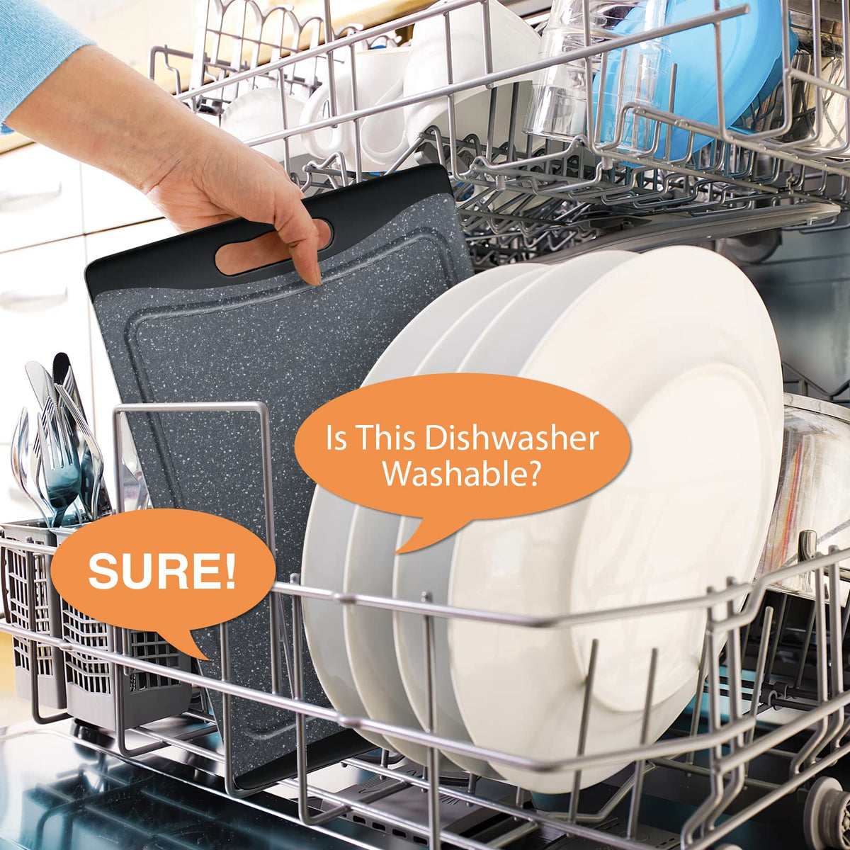 Empune high-density plastic resists staining for long-lasting kitchen use