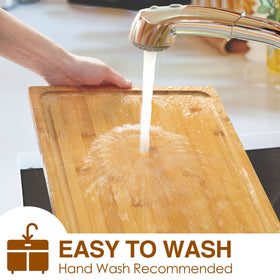 Empune bamboo board is easy to maintain and resists staining