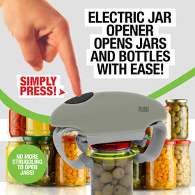 EMSON automatic jar lid opener operates hands-free for efficiency.