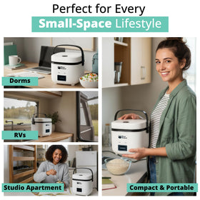 EMSON Rice Robot nonstick ceramic coating for effortless cleaning.