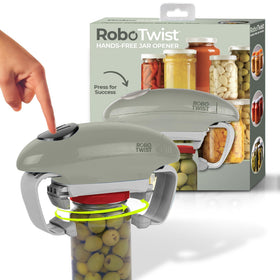 EMSON Robo Twist Deluxe demonstrates higher torque for stubborn jar lids.