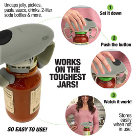 EMSON senior friendly jar opener reduces grip effort for limited-strength hands.