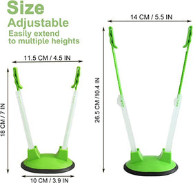EMWNG freezer bag holder clip-ready keeps bags upright to avoid spills.