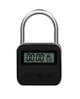 Enajucy metal timer lock front view with durable, smooth edges for keyless security