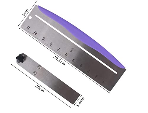 Enajucy stainless steel cake scraper durable design for high-temperature frosting work.