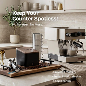 Encanto Luxe angled interior minimizes splatter for a cleaner workspace.