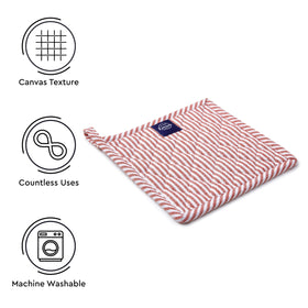 Encasa XO stripe design potholder adds stylish kitchen touch