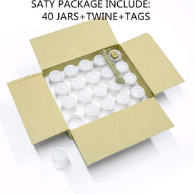 Encheng 40-pack versatile jars for gifts and desserts