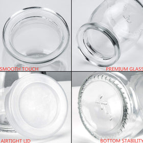 Encheng 7 oz glass container airtight seal for pudding